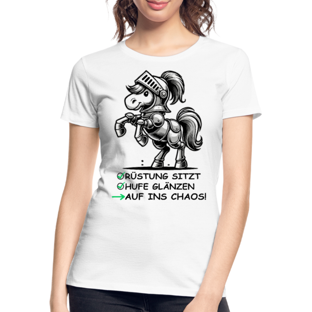 Auf ins Chaos! - Frauen Bio T-Shirt - Weiß