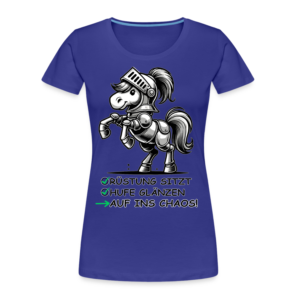 Auf ins Chaos! - Frauen Bio T-Shirt - Königsblau