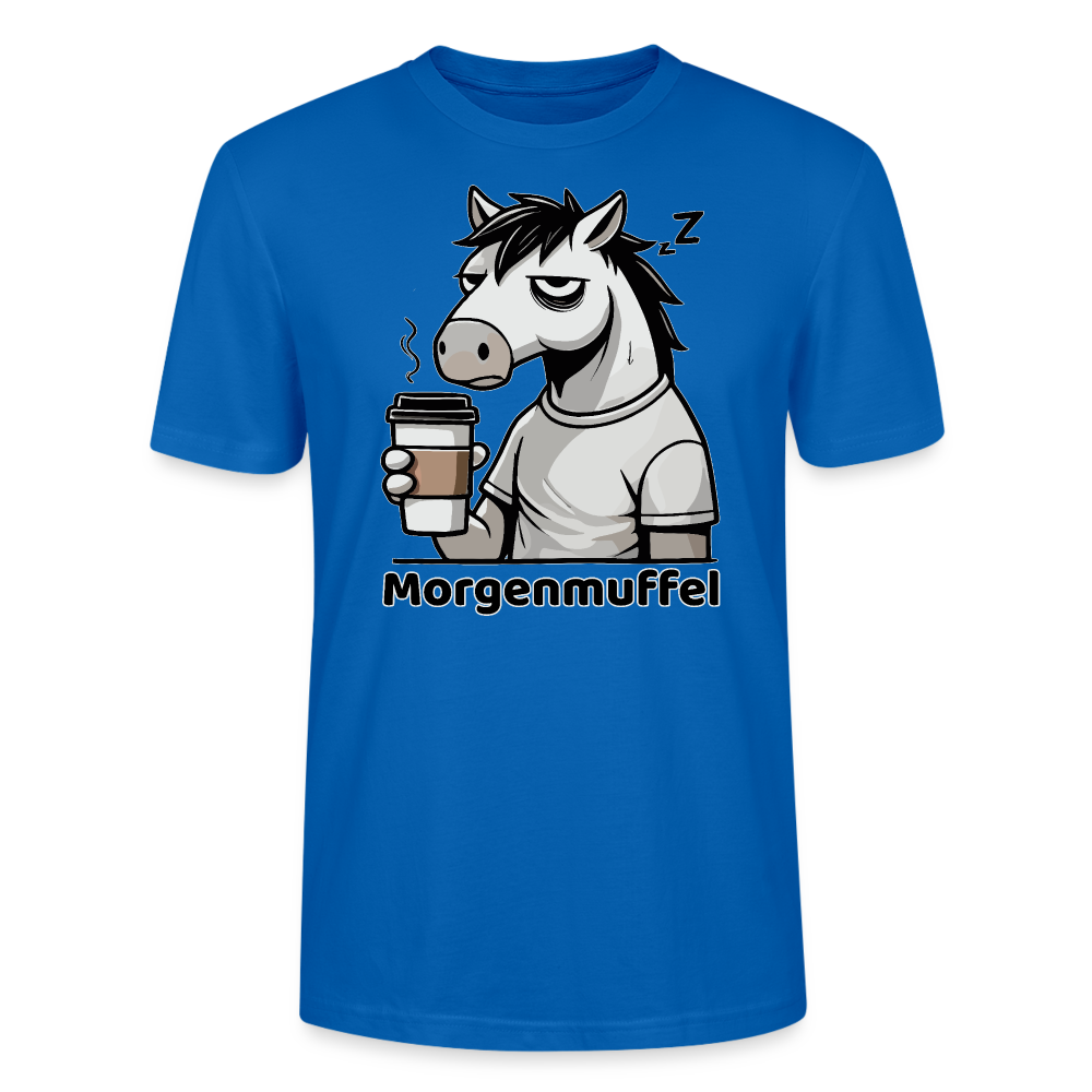Morgenmuffel - Bio Unisex T-Shirt - Pfauenblau