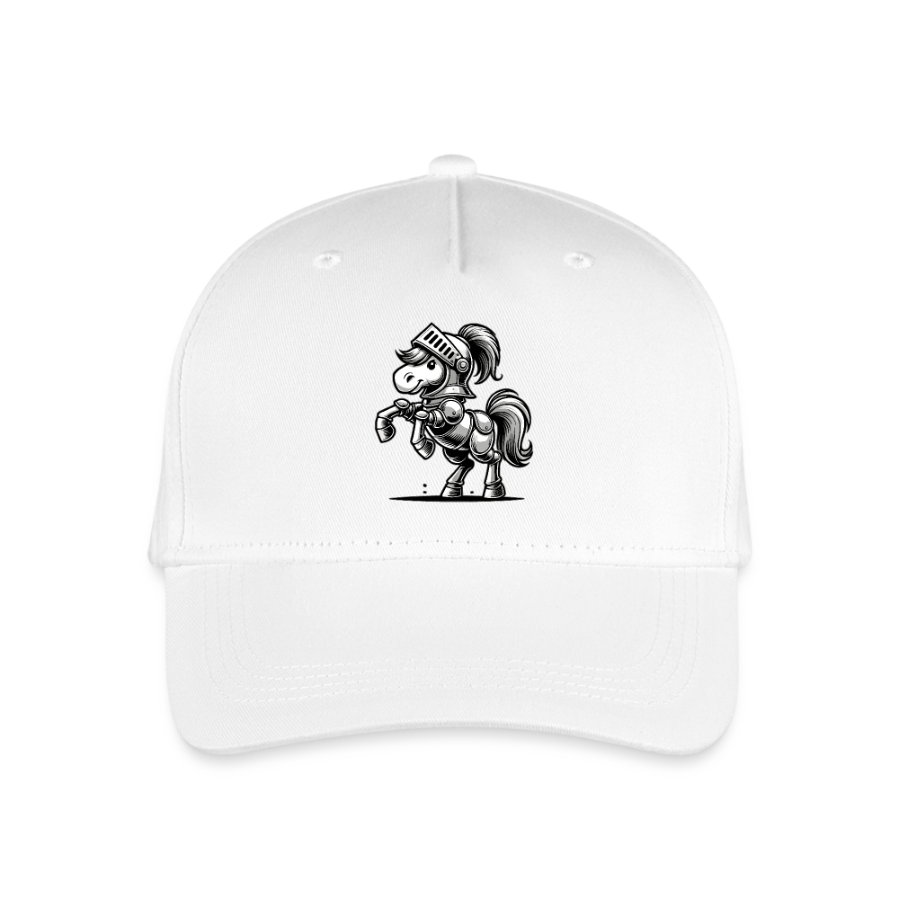 Ritterpferd - Kinder Bio Basecap - Weiß