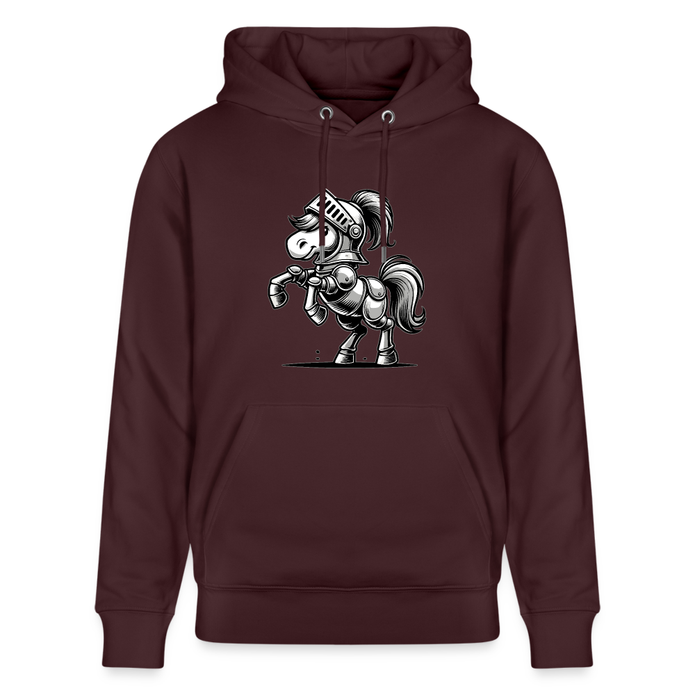 Ritterpferd - Unisex Bio-Hoodie - Maroon