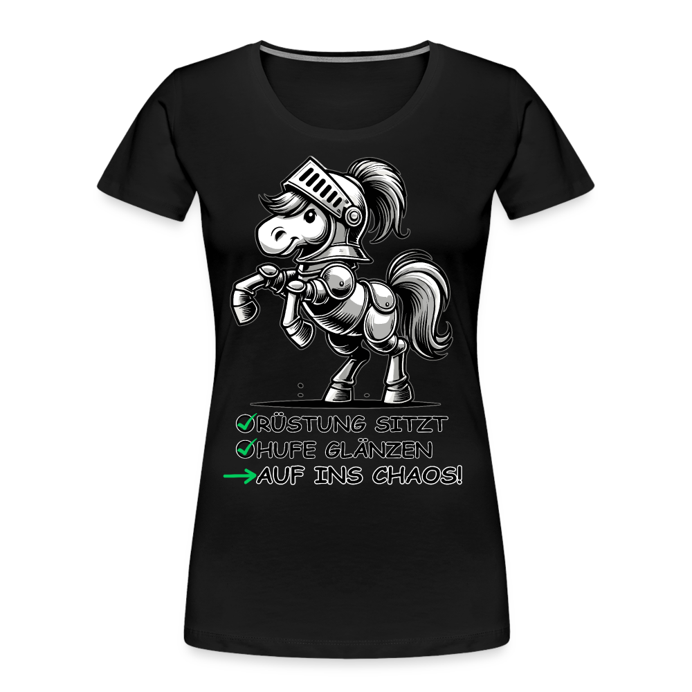 Auf ins Chaos! - Frauen Bio T-Shirt - Schwarz