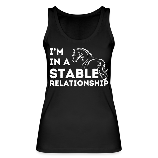 I'm in a STABLE Relationship - Frauen Bio Tank Top - Schwarz