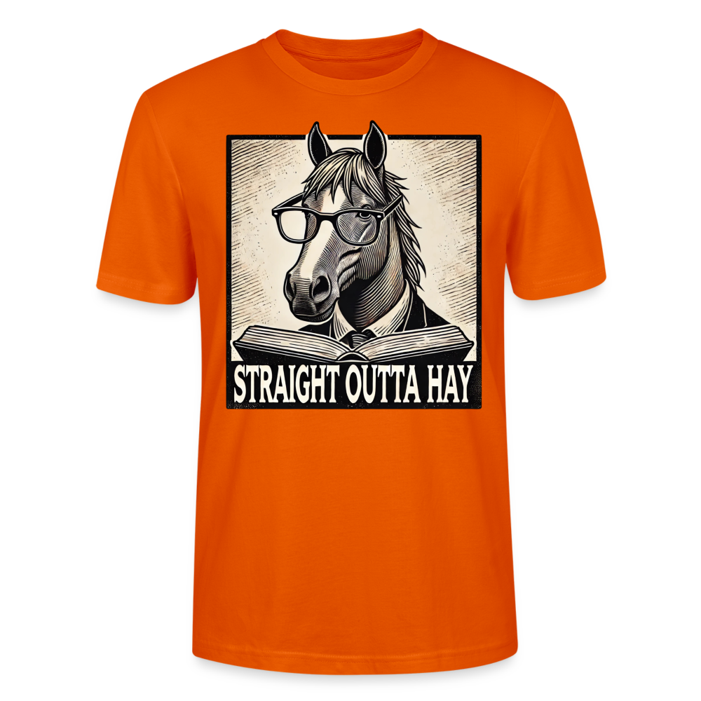 STRAIGHT OUTTA HAY - Bio Unisex T-Shirt - Tieforange