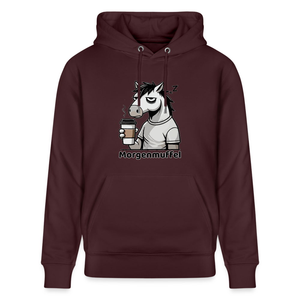 Morgenmuffel - Unisex Bio-Hoodie - Maroon
