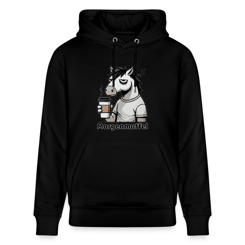 Morgenmuffel - Unisex Bio-Hoodie - Schwarz
