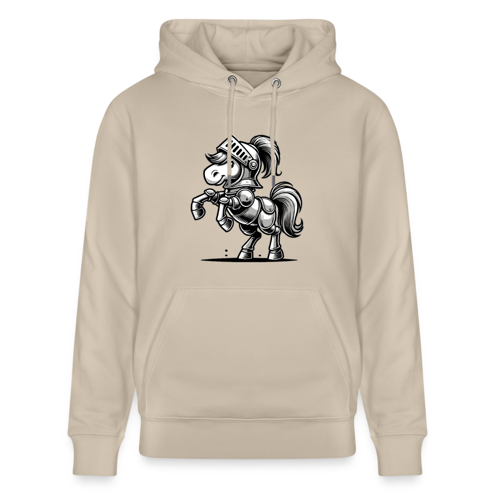 Ritterpferd - Unisex Bio-Hoodie - Beige