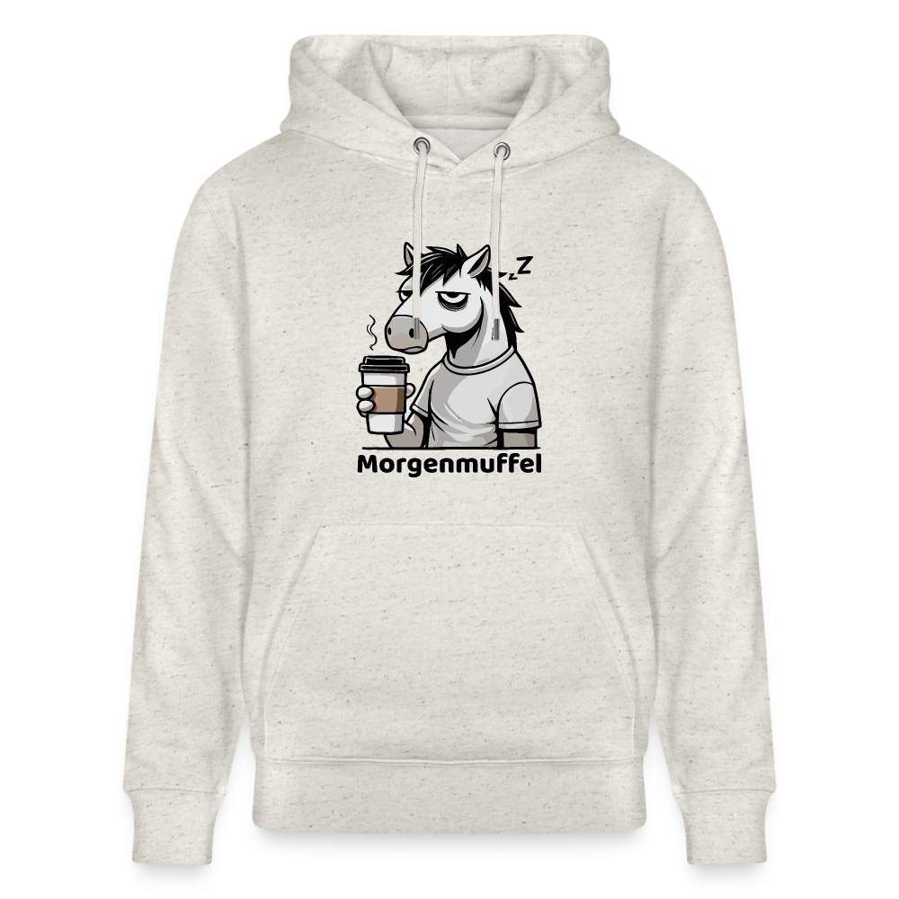 Morgenmuffel - Unisex Bio-Hoodie - Beige meliert