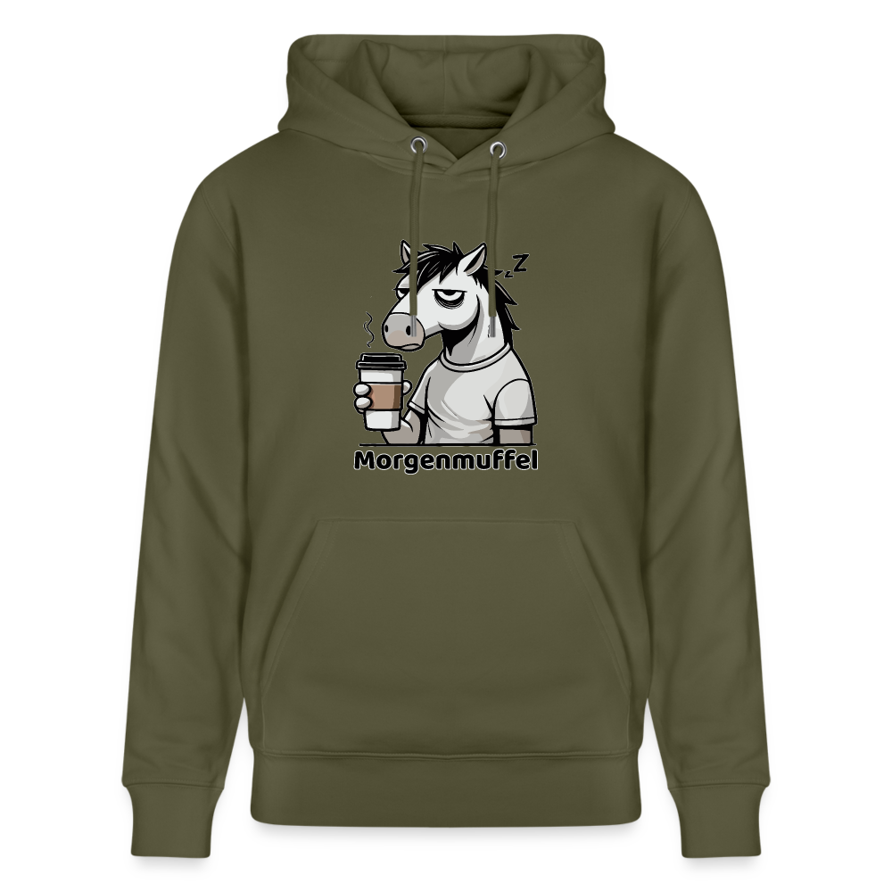 Morgenmuffel - Unisex Bio-Hoodie - Khaki Grün