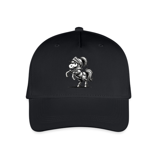 Ritterpferd - Kinder Bio Basecap - Schwarz
