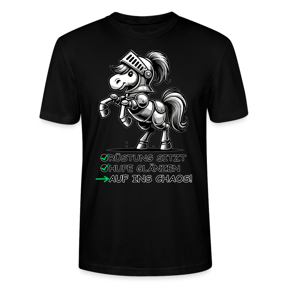 Auf ins Chaos! - Bio Unisex T-Shirt - Schwarz