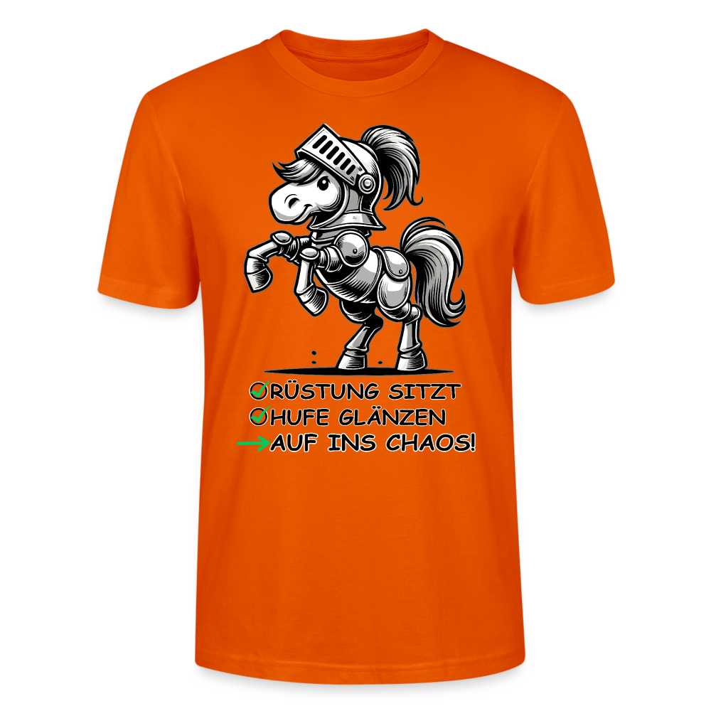Auf ins Chaos! - Bio Unisex T-Shirt - Tieforange