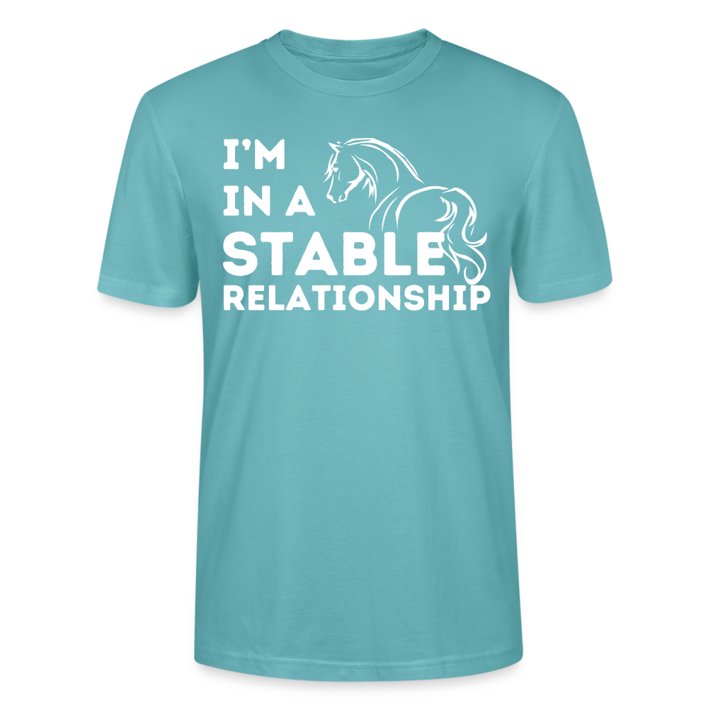 I'm in a STABLE Relationship - Unisex Bio T-Shirt - Pastelltürkis