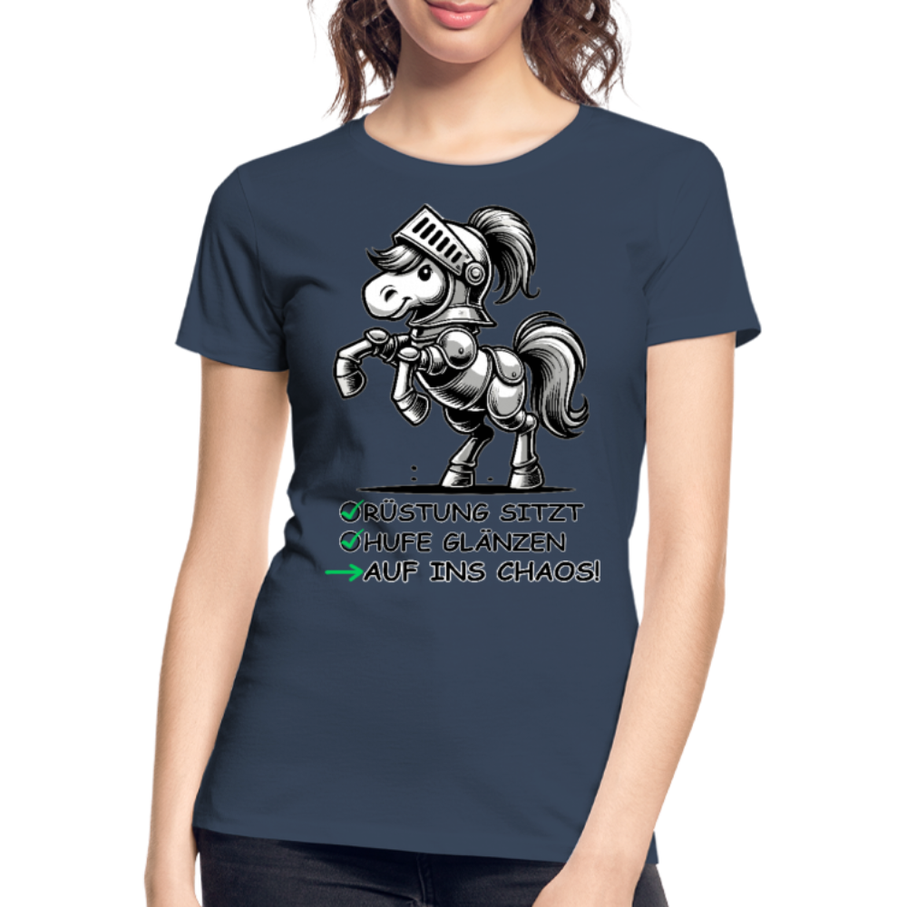 Auf ins Chaos! - Frauen Bio T-Shirt - Navy