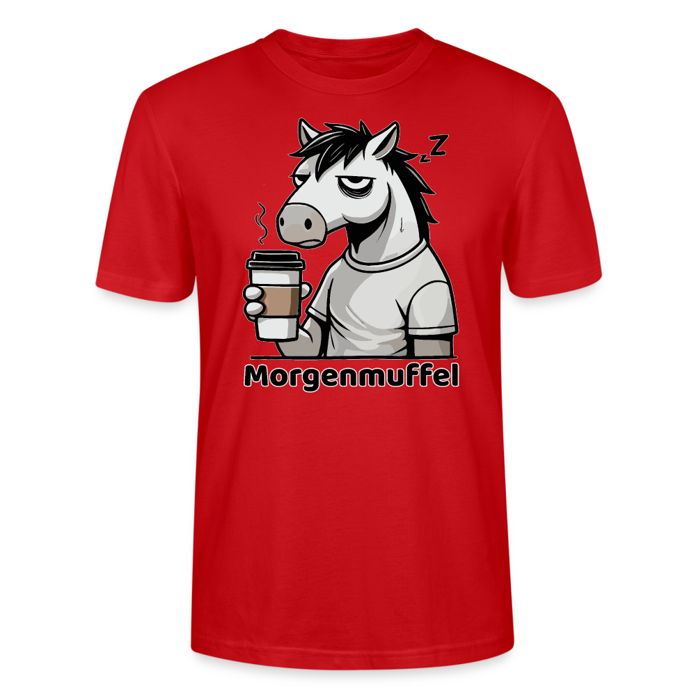 Morgenmuffel - Bio Unisex T-Shirt - Rot