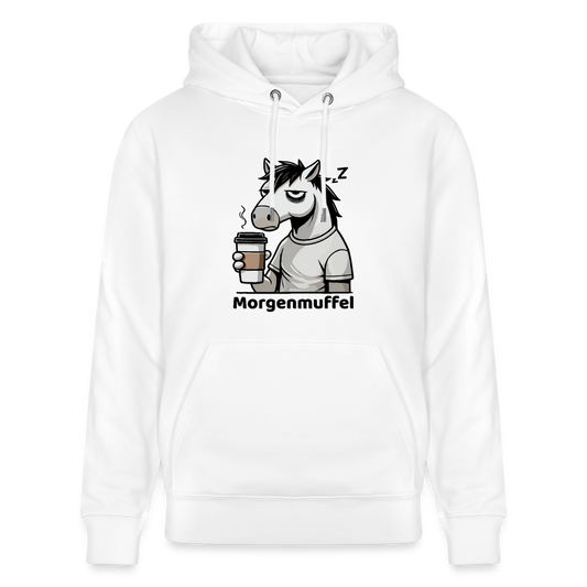 Morgenmuffel - Unisex Bio-Hoodie - Weiß