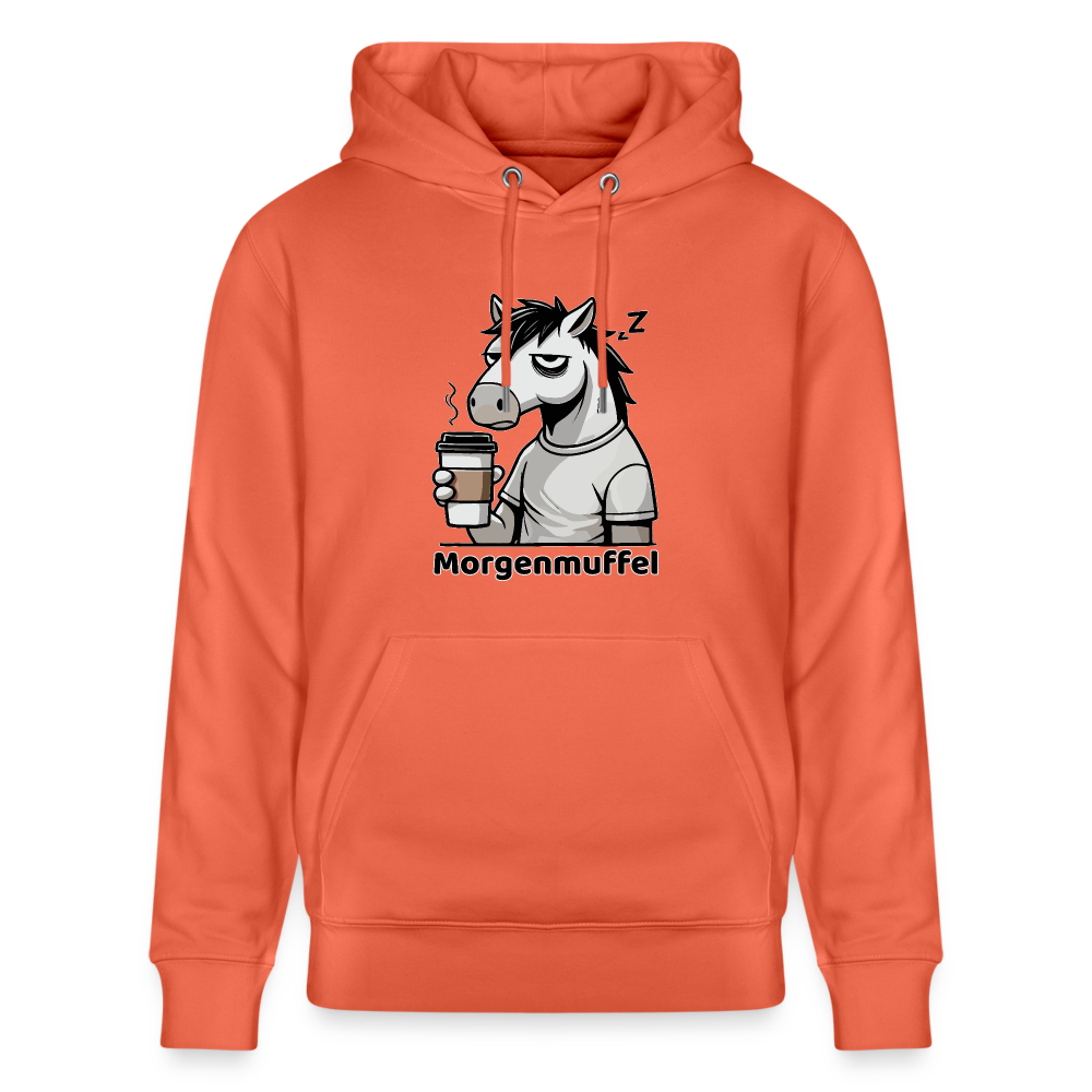 Morgenmuffel - Unisex Bio-Hoodie - Hellrot