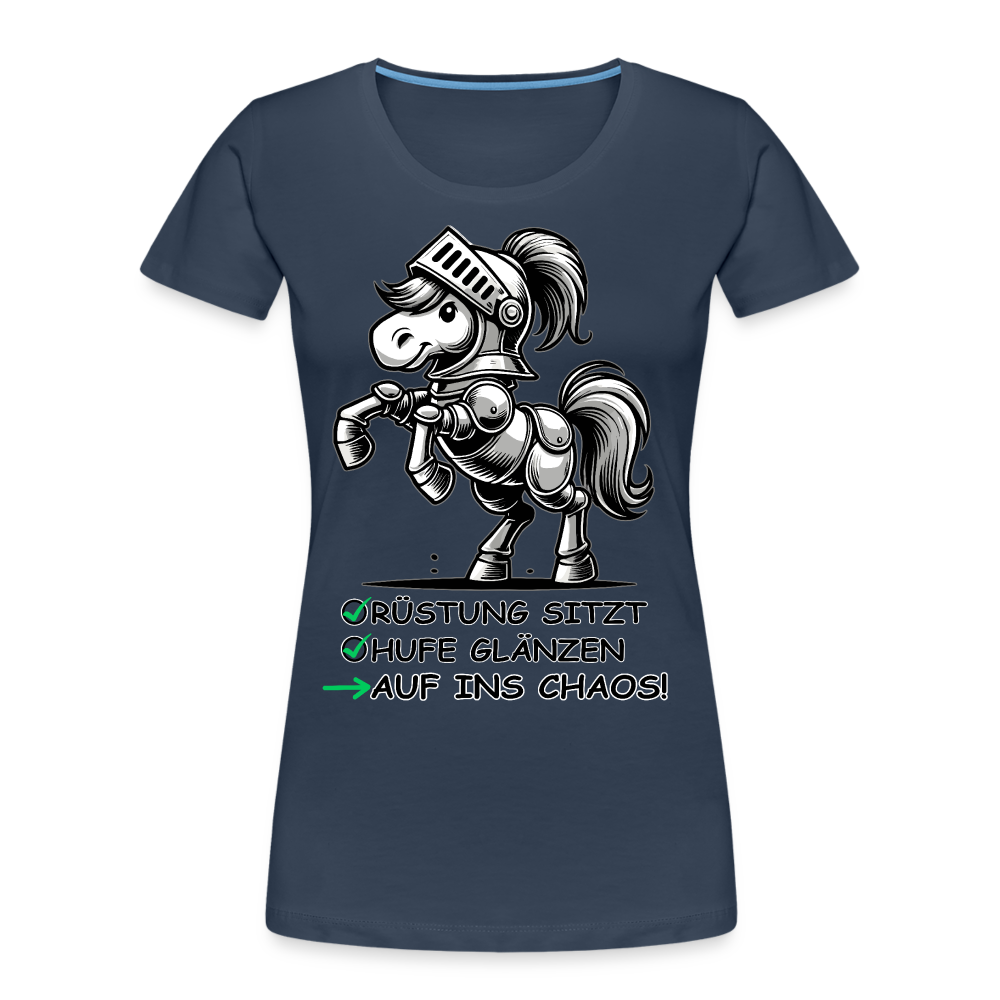 Auf ins Chaos! - Frauen Bio T-Shirt - Navy