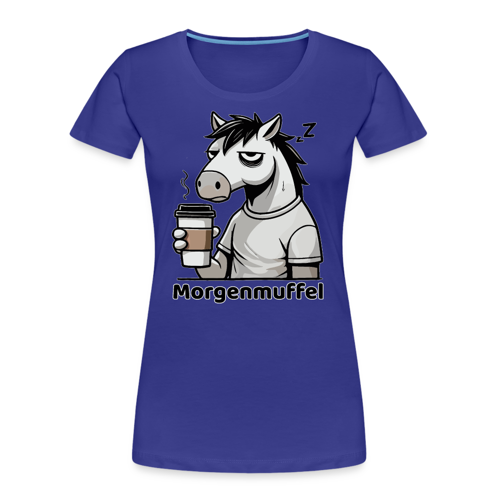 Morgenmuffel - Frauen Bio T-Shirt - Königsblau