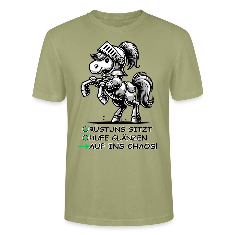 Auf ins Chaos! - Bio Unisex T-Shirt - Nebelgrün