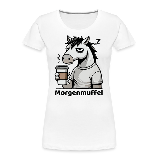 Morgenmuffel - Frauen Bio T-Shirt - Weiß