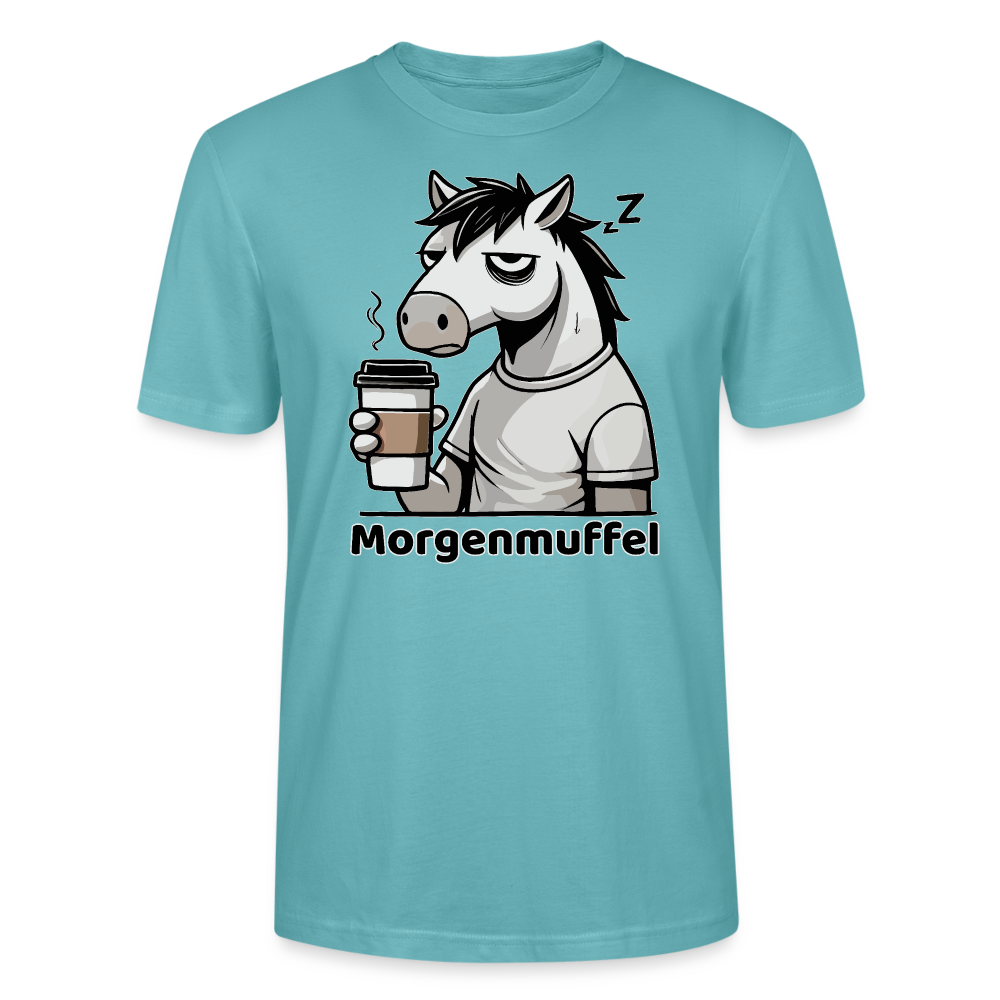 Morgenmuffel - Bio Unisex T-Shirt - Pastelltürkis