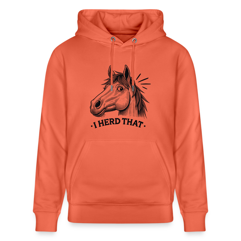I HERD THAT - Unisex Bio-Hoodie - Hellrot
