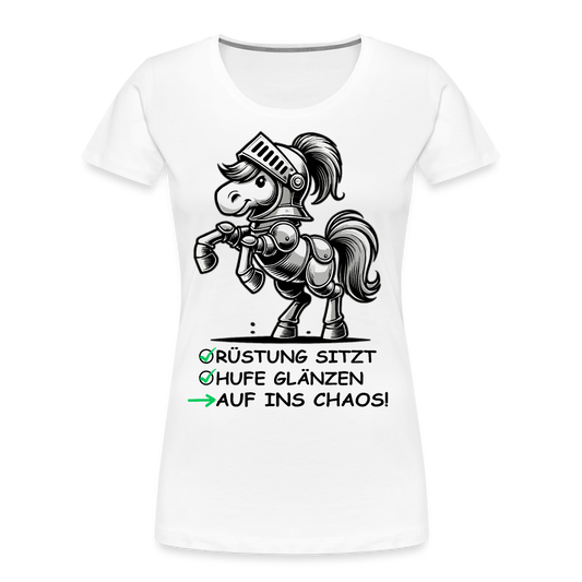 Auf ins Chaos! - Frauen Bio T-Shirt - Weiß