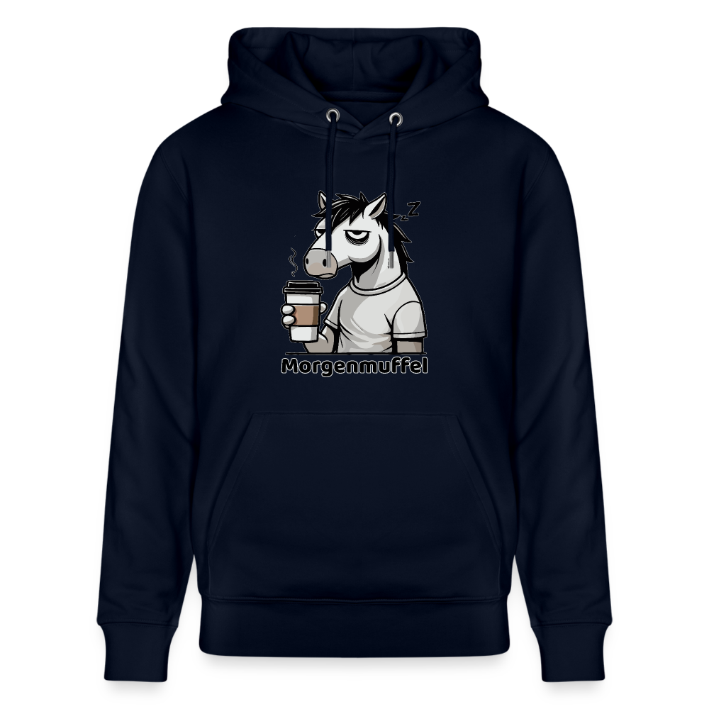 Morgenmuffel - Unisex Bio-Hoodie - Navy