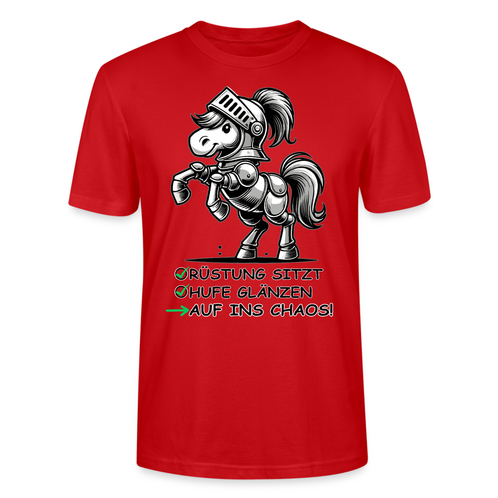 Auf ins Chaos! - Bio Unisex T-Shirt - Rot