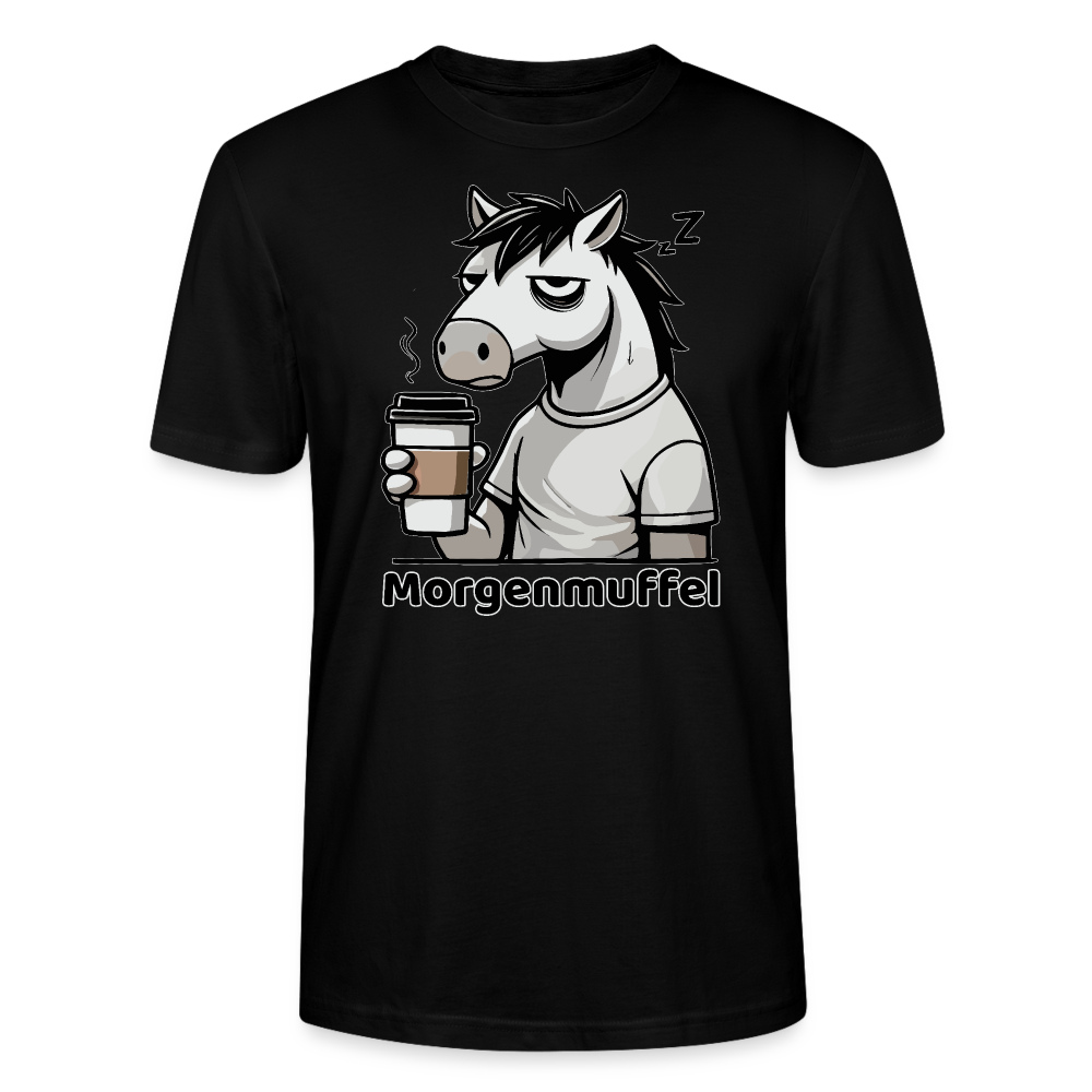 Morgenmuffel - Bio Unisex T-Shirt - Schwarz