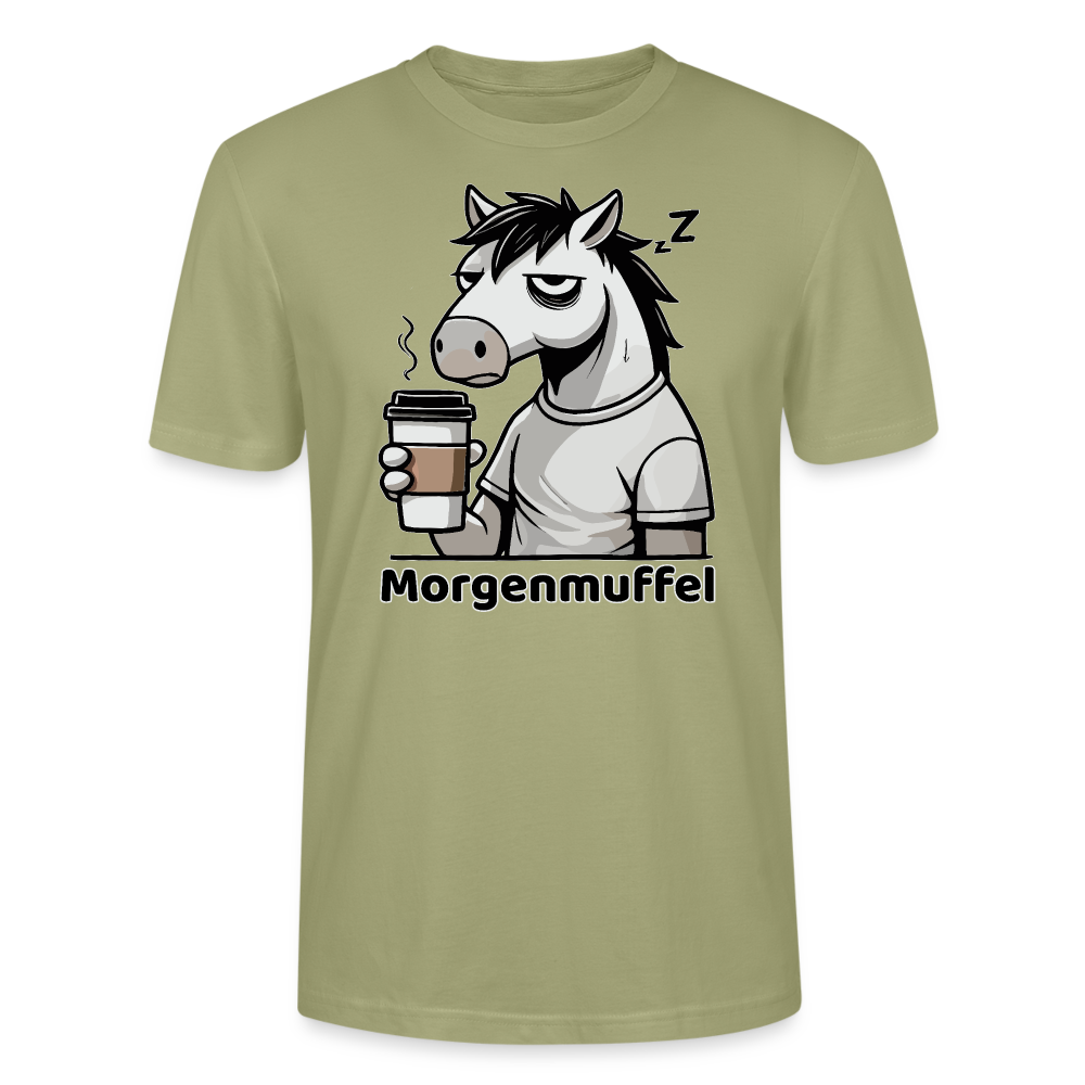 Morgenmuffel - Bio Unisex T-Shirt - Nebelgrün