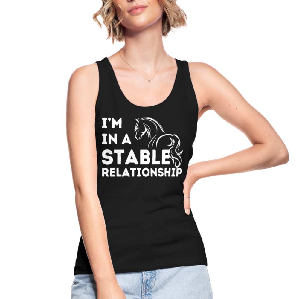 I'm in a STABLE Relationship - Frauen Bio Tank Top - Schwarz