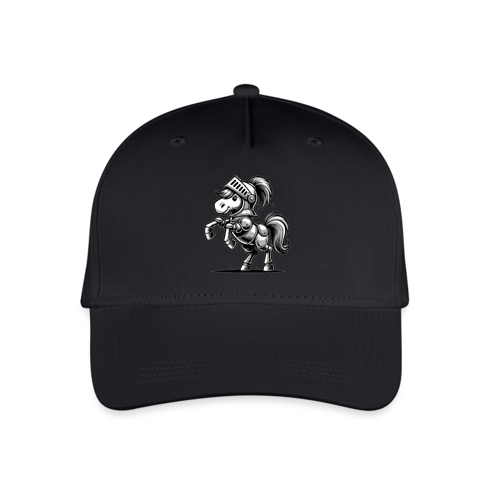 Ritterpferd - Kinder Bio Basecap - Schwarz