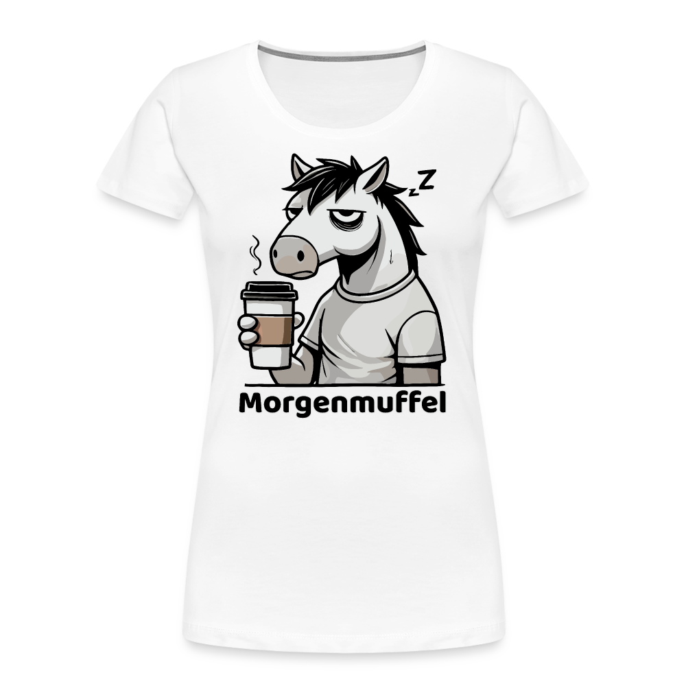 Morgenmuffel - Frauen Bio T-Shirt - Weiß